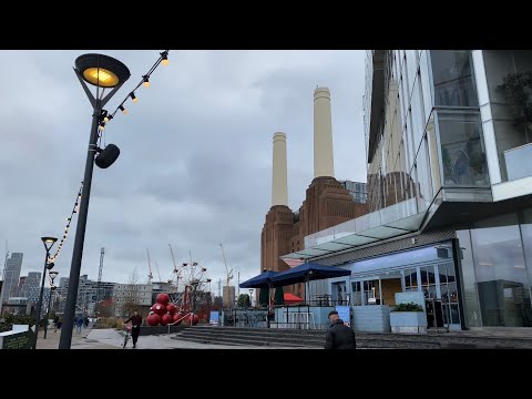 LONDON WALK | Chelsea Bridge, Battersea Power Station, Battersea Park Railway Station