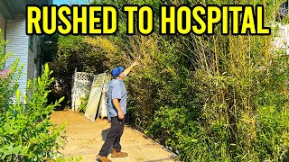 20FT OVERGROWN Yard! SHE had to be RUSHED to the Hospital!