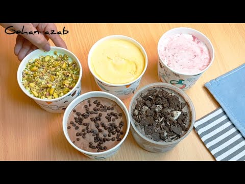 ايس كريم بطعم القشطة معمول ومتظبط صح بقوام وطعم راااااااائع ❤️