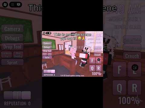 I found the perfect yandere simulator Roblox game tho 🌚👍 #roblox #yanderesimulator #shorts