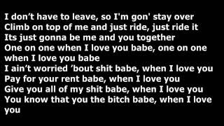 Casey Veggies Ft. Chris Brown - One On One {Lyrics}