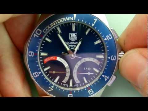 Tag Heuer Calibre S Regatta: Factory reset, hand setting and functions.