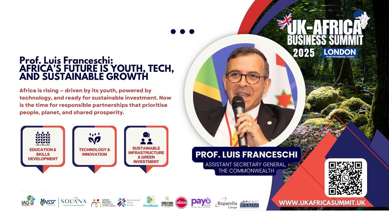 Prof. Franceschi: Africa Must Organise to Build Trust + Secure Its Global Future | #UKAfricaSummit