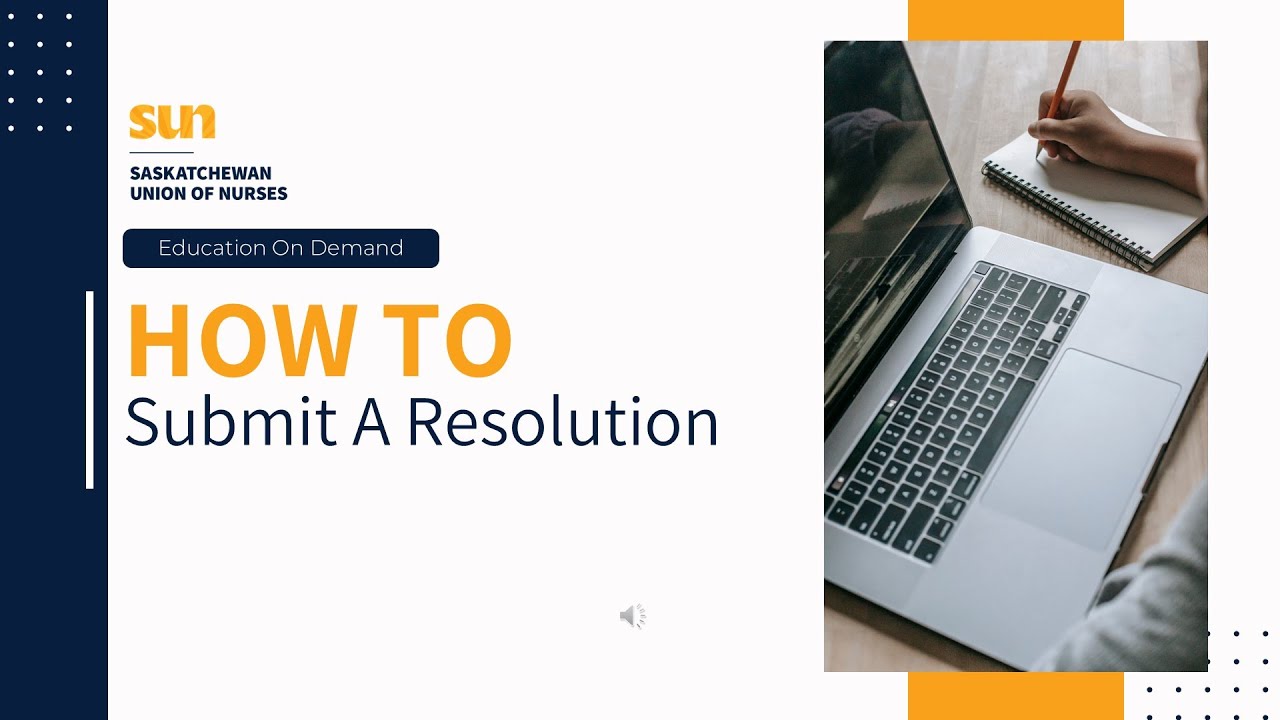 How to Submit a Resolution