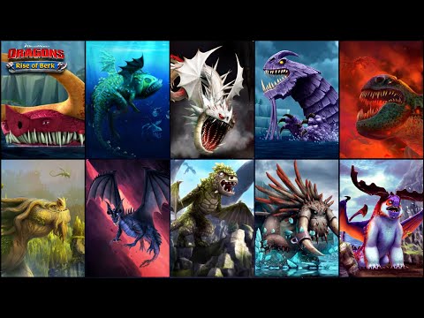 All 11 Legendary Bosses Dragons Cinematic On Rise of Berk - Dragons : Rise of Berk