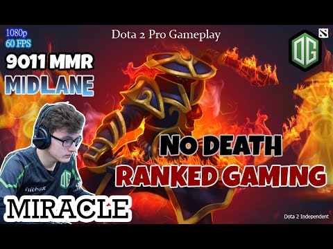 OG Miracle Play As Ember Spirit | No Death Ranked Gaming | 9011 SOLO MMR
