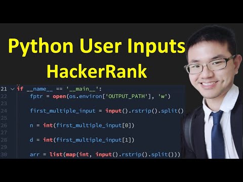How Does User Input Works In Hackerrank In Python Raw_input Split Input