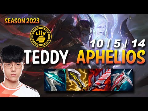 LSB Teddy APHELIOS vs XAYAH ADC - KR Ranked