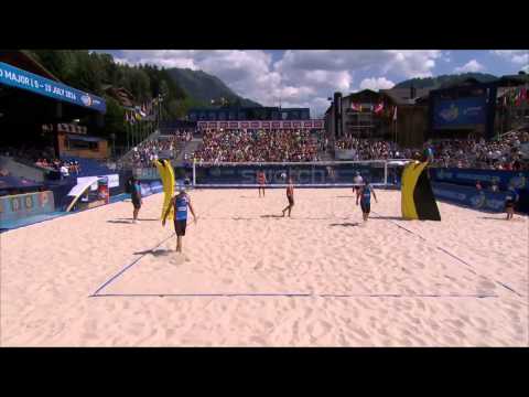 Schalk/Saxton vs Hyden/Bourne (Round 2) GSTAAD MAJOR 2015