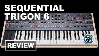 Video thumbnail for Sequential Trigon 6 Poly Synth - SonicLAB Review by sonicstate