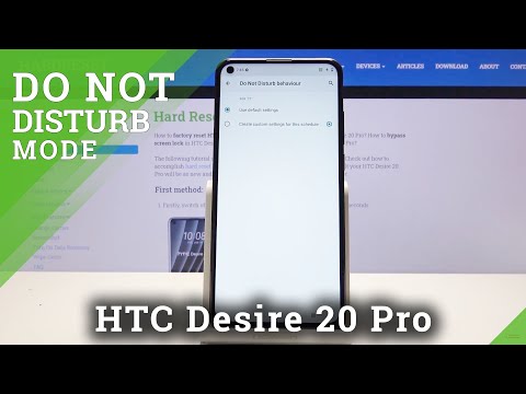 How to Activate Do Not Disturb Mode in HTC Desire 20 Pro – Enable DND Mode