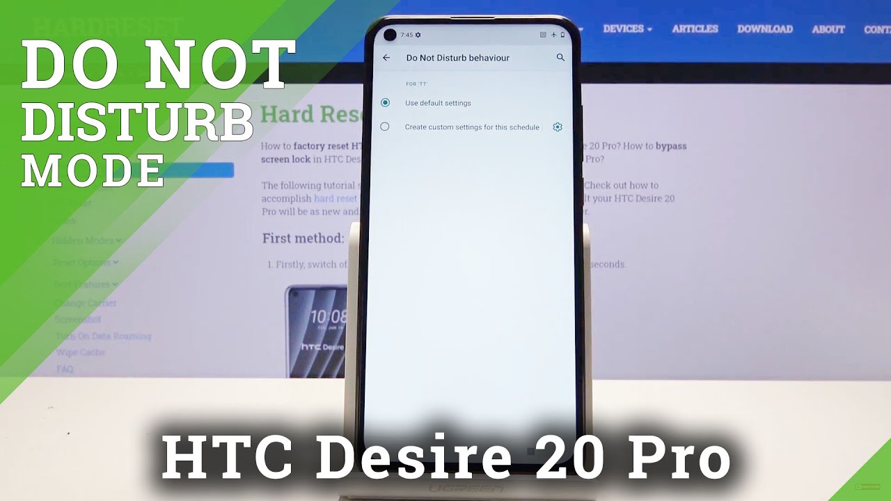 How to Activate Do Not Disturb Mode in HTC Desire 20 Pro – Enable DND Mode