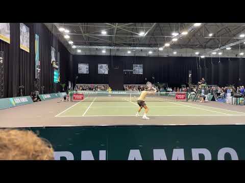 Basilashvili hitting very hard - Court Level-