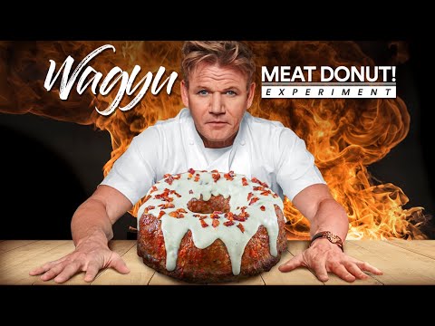 Guga Grinds A5 Wagyu Into a Deep-Fried Bacon-Wrapped Donut Burger — Then Makes a Giant Wagyu Meatloaf Donut Cake
