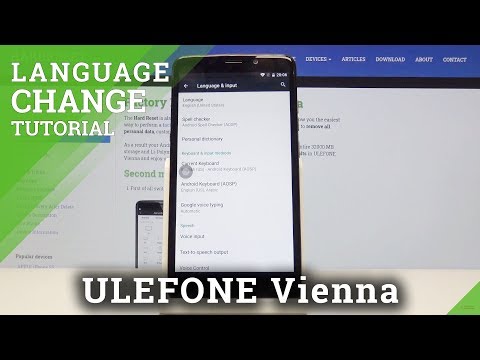 How to Open Language Settings in ULEFONE Vienna - Change Language