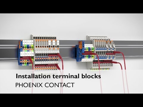 Installation terminal blocks – with screw and push-in connection