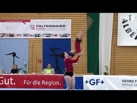 Acro Cup Albershausen 2013 Womens Pair Dynamic Youth TSV Friedberg Germany Langenmayr Caleta