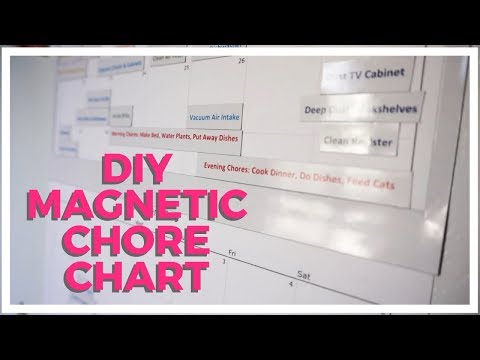 Magnetic Chore Chart ♥ DIY