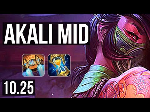 AKALI vs RENEKTON (MID) | 69% winrate, 6/2/10 | KR Diamond | v10.25