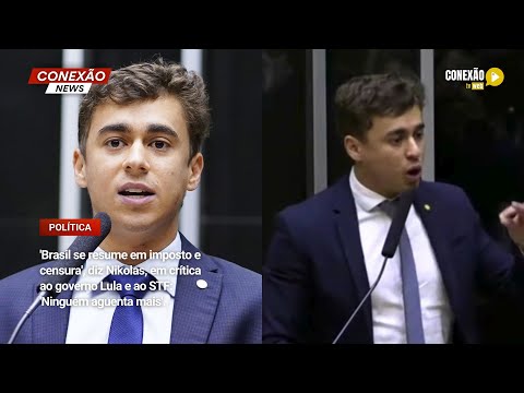 Vídeo: 'Brasil se resume em imposto e censura', diz Nikolas, em crítica ao governo Lula e ao STF: 'Ninguém aguenta mais'.
