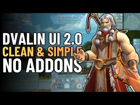 Dvalin UI 2.0 | Clean No-Addon UI for WoW Midnight Pre-Patch | Patch 12.0