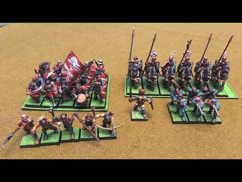 Warhammer Fantasy 8th ed Battle Report - 500pts Empire vs Wood Elves