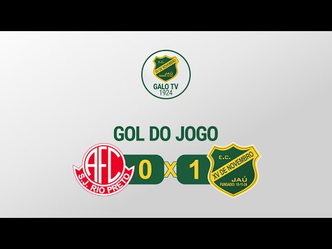 América (0) x (1) XV de Jaú - 19/06/2016 - Gol do Jogo