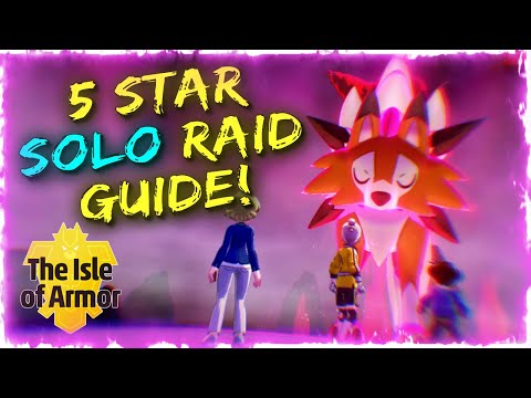 🐺 Lycanroc 5 Star SOLO Max Raid Battle Guide! Pokemon Sword and Shield Isle of Armor DLC!