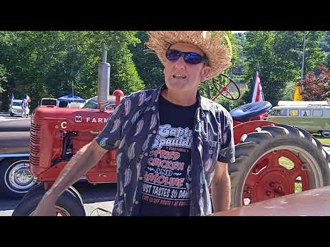 Bastille Day Classic and Vintage car show, Aubusson, France