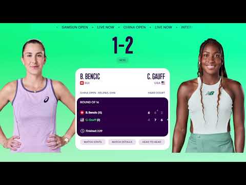 Bencic Belinda vs  Gauff Coco  Live Scores | WTA Beijing 2025