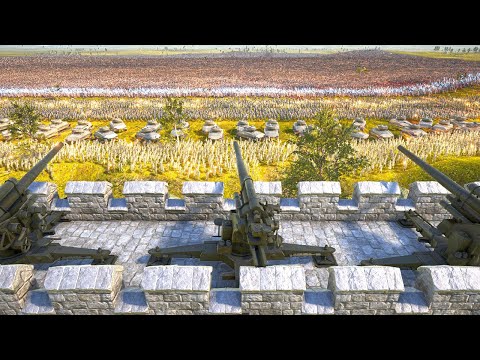 Humanity's Fight Against Monsters in the around Fort  - Epic Battle Simulator 2 - UEBS 2