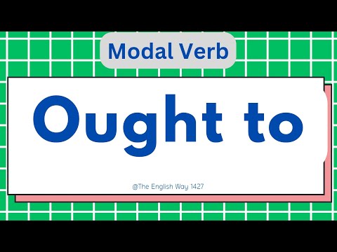 💁Ought to...Modal verbs| Uses and definition of OUGHT To | 💁Examples of ought to