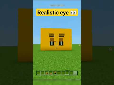 Realistic Eye in Minecraft?! 😱 #shorts