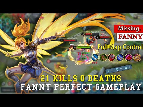 21 kills 0 Death | Fanny Perfect Gameplay | Power Cable Speed🔥 | Top 1 global Fanny  | MLBB