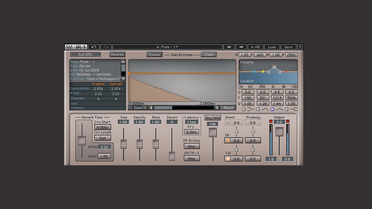 IR1 Convolution Reverb thumbnail 1