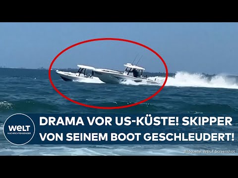 DRAMA VOR FLORIDA: Boot gerät außer Kontrolle! US-Küstenwache gelingt spektakuläre Aktion!