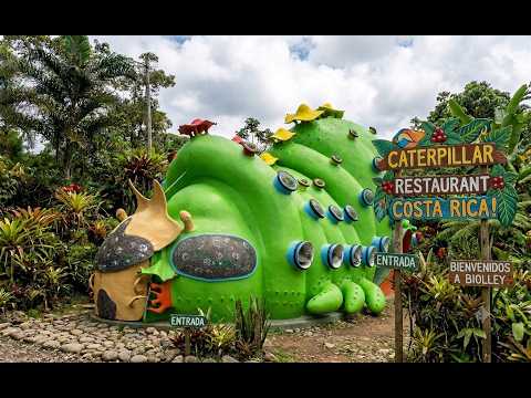 Eating Inside a GIANT Caterpillar? 🐛 Costa Rica’s Craziest Restaurant!