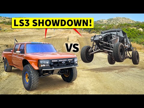 Two of the CLEANEST off-road Builds we've EVER seen!! F-350 PreRunner vs Truggy