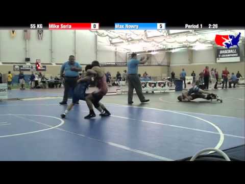 Mike Soria vs. Max Nowry at 2013 ASICS University Nationals - GR