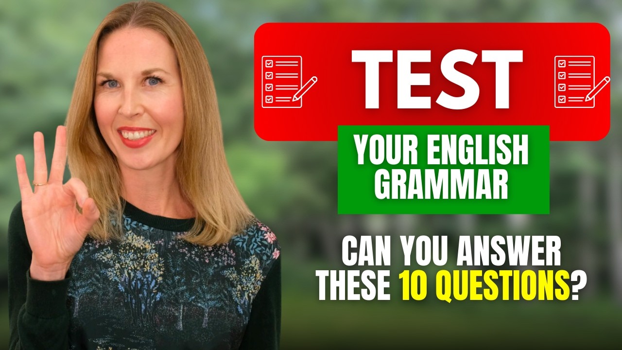 English Grammar Test ✍️ If You PASS This Test Your English is EXCELLENT!