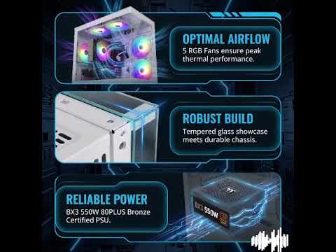AIGAMEPC Gaming PC Computer Desktop, Intel Core i7 up to 4.0GHz