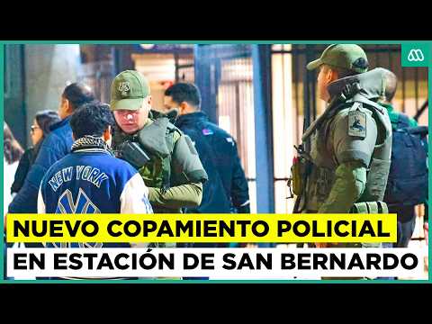 Realizan copamiento policial en estación de Metro en San Bernardo: Un hombre resultó detenido