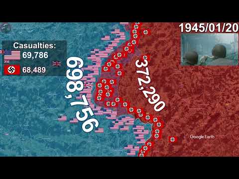 Battle of the Bulge in 1 minute using Google Earth