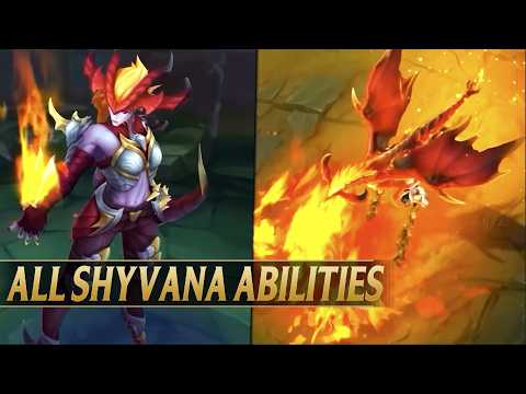 SHYVANA REWORK ABILITIES GAMEPLAY REVEAL - League of Legends