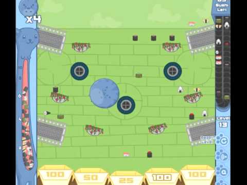 Sushi Cat - A flash game promoting obesity (Part 2)