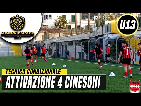 ALLENAMENTO ESORDIENTI: ATTIVAZIONE 4 CINESONI | SCUOLA CALCIO