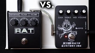 Video thumbnail for Joyo High Gain Distortion vs. ProCo RAT by Donnie Distortion