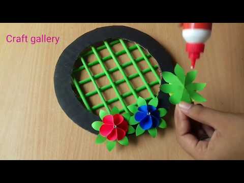 5 Beautiful Paper Flower Wall Hanging | Easy Wall Decoration Ideas | Paper Craft | DIY Wall Decor