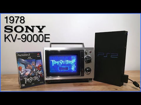1978 Sony Trinitron KV-9000E CRT TV playing TimeSplitters 2!