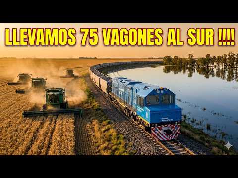 #6 VIAJANDO POR ARGENTINA EN TREN !! LLEVAMOS 75 VAGONES RUMBO AL SUR! DESDE EL CHACO A SANTA FE!!